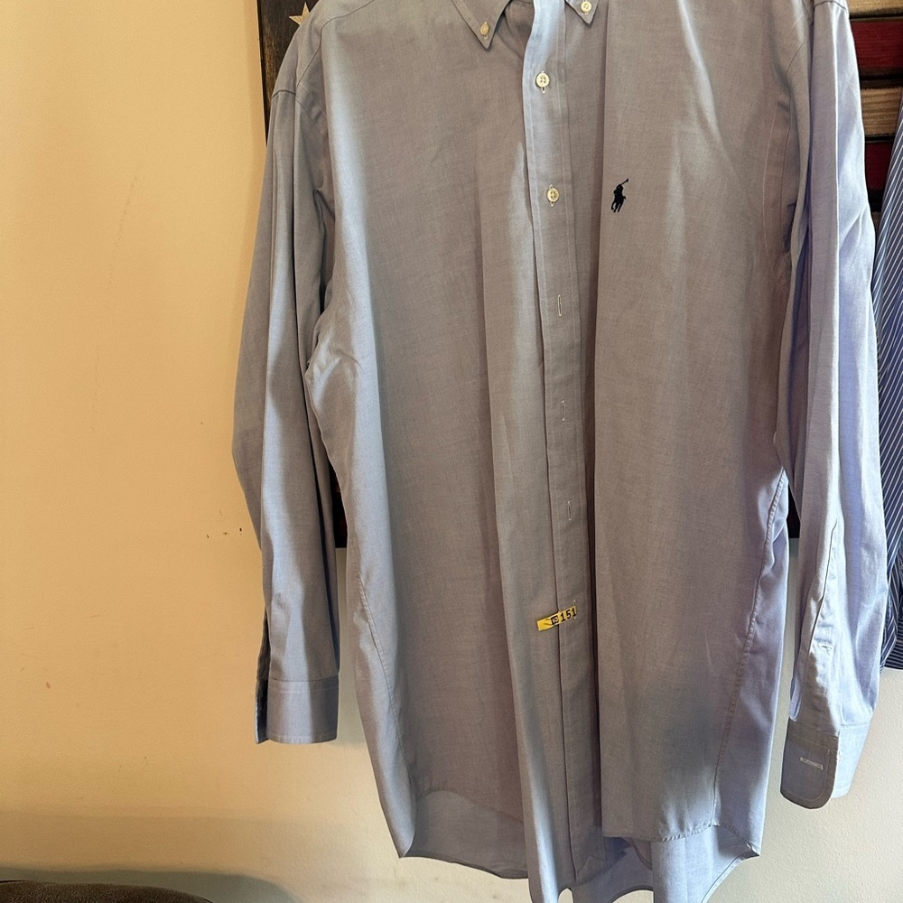 Polo by Ralph Lauren Blue Dress‎ Shirt Classic Elegance​